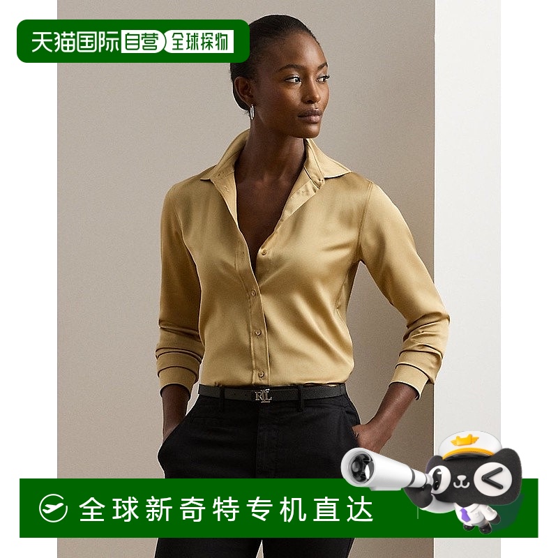 歐洲直郵RalphLauren拉夫勞倫 Lauren經(jīng)典緞面查米尤斯襯衫