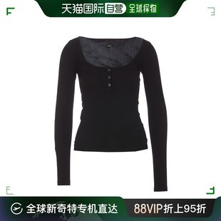 长袖 香港直邮Pinko 女士 103569A1X4 品高 低圆领针织衫