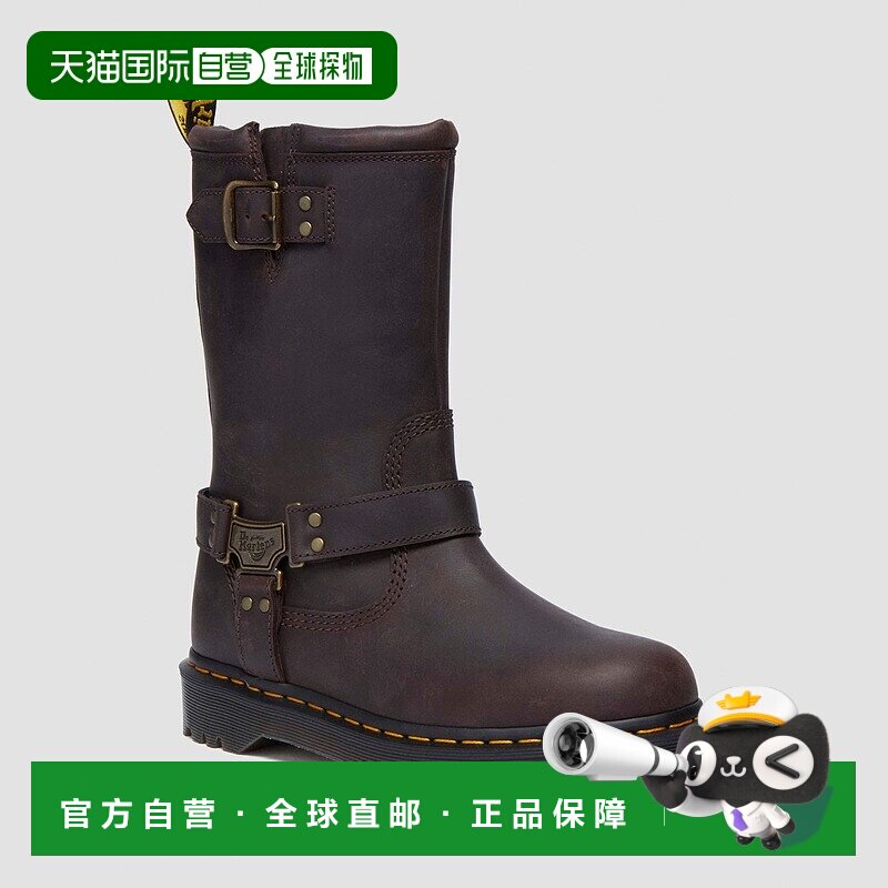 自营欧洲直邮DrMartens马丁大夫 Anistone Hi男女通用皮革高筒机