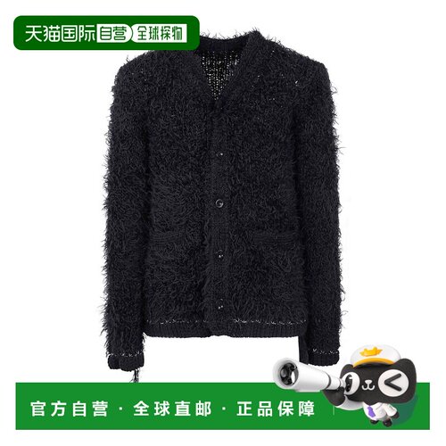 1h可退 香港直邮SACAI 男士针织衫 2503837M001 AW2025 黑色 毛绒