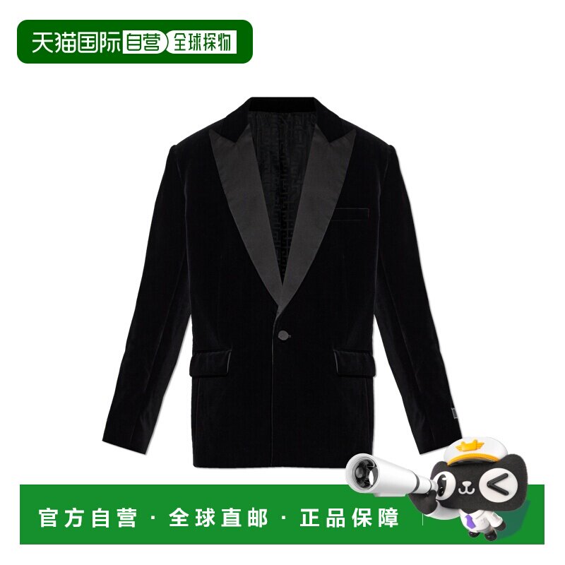 1h可退 香港直邮BALMAIN 男士西服 GH1SE490MI33EAP SS2026 黑色