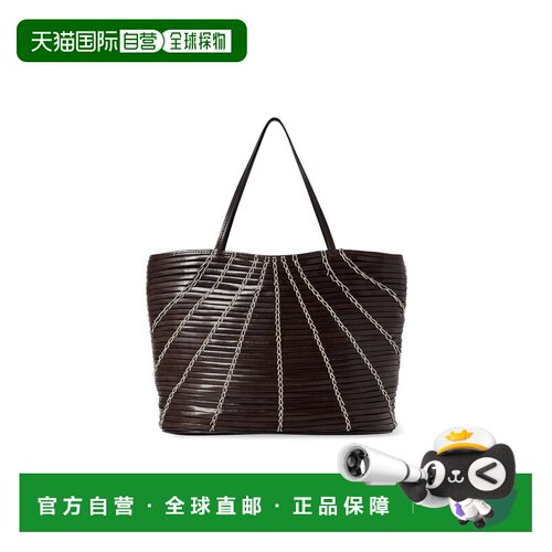 香港直邮The Row 女士 Alba 小号皮革手提包 brown棕色 舒适时尚
