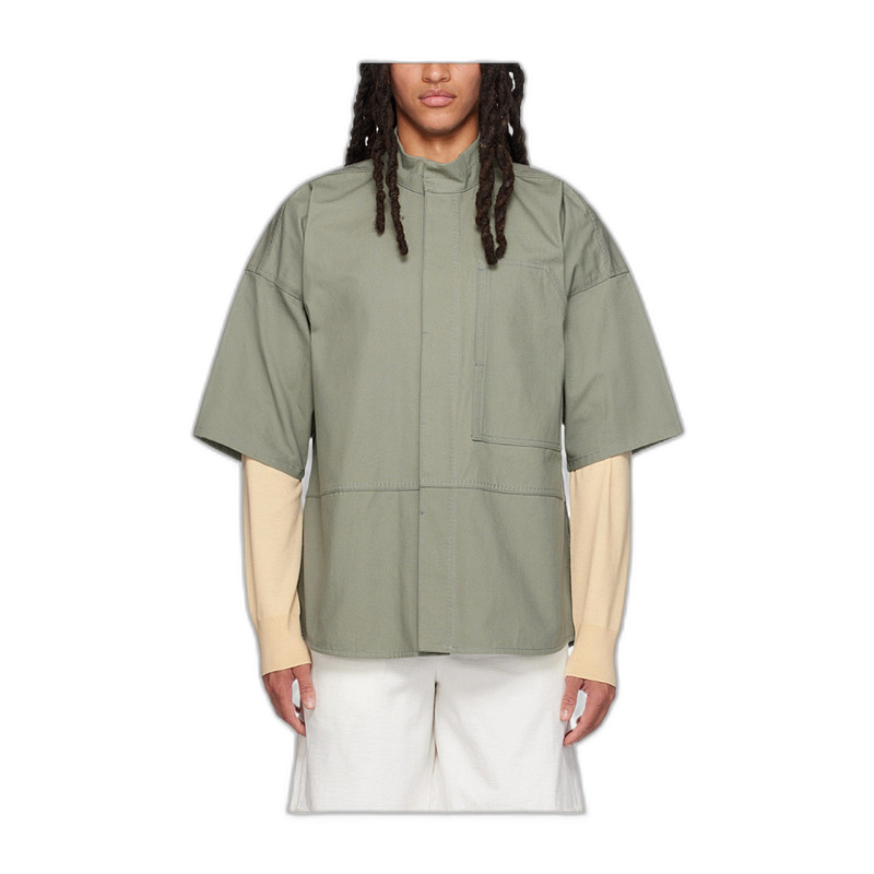 香港直邮Jil Sander 拼接高领衬衫 J47DL0113-J45136