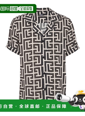 香港直邮Balmain 字母印花睡衣衬衫 FH1HN011VD01