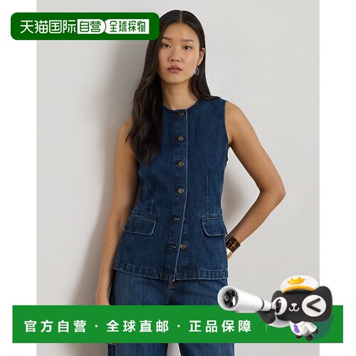 自营欧洲直邮Ralph Lauren拉夫劳伦 女士牛仔无袖衬衫