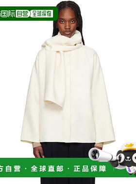 1h可退 香港直邮MaxMara 麦斯玛拉 女士 灰白色 Udente 夹克 2516