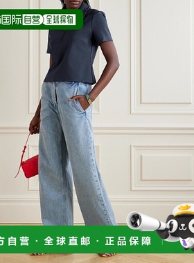 1h可退 香港直邮Staud 女士 Lonnie 弹力双罗纹Polo衫 R24P5102PT