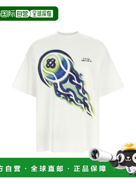 1h可退 香港直邮Casablanca 男士 'Flaming Ball' 网球T恤 MSP26J