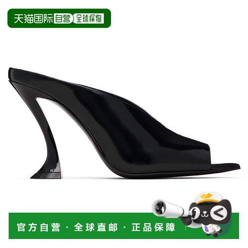 1h可退 香港直邮Lanvin 朗雯 女士 黑色穆勒鞋 FWPUGA0DSPAZH25