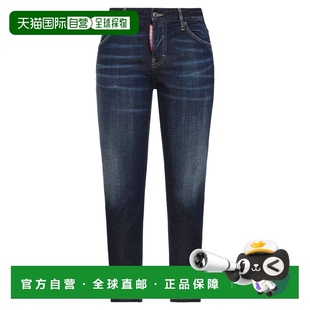 香港直邮Dsquared2 二次方 女士 直筒裤 blue蓝色 舒适时尚女装