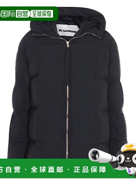 1h可退 香港直邮Jil Sander 吉尔 桑达 女士 黑色羽绒夹克 J40AF0