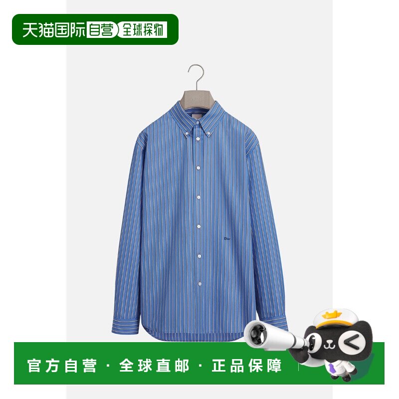 香港直邮DIOR 迪奥 男士 刺绣衬衫 683C565A314 舒适时尚