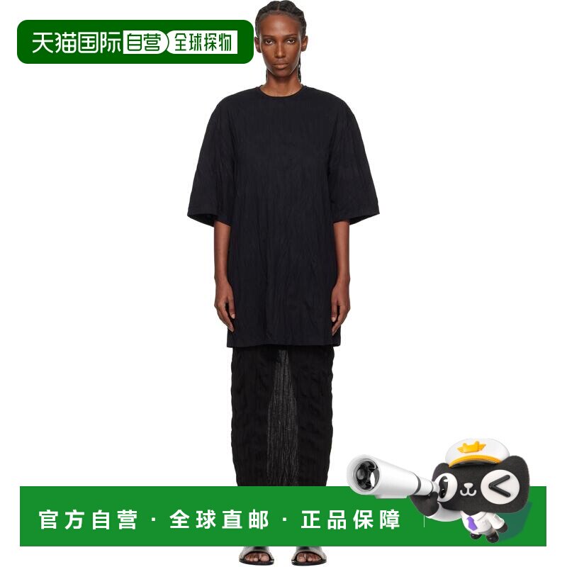 香港直邮toteme 女士 黑色 Relaxed Tee 连衣裙 262WRT0594FB0642
