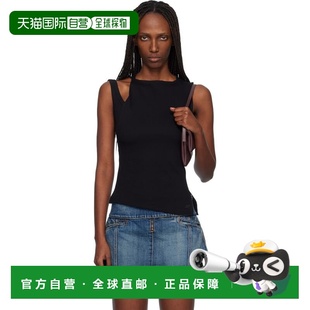 黑色 Oblique 背心 香港直邮Courreges 425 Rib 女士 1h可退