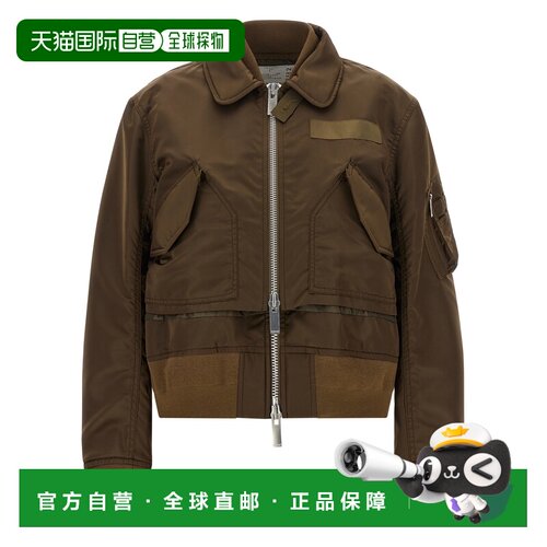 欧洲直邮SACAI 女士西服 2608582601 AW2026 绿色 Nylon Twill Bl