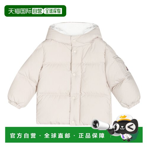 1h可退 香港直邮Moncler 盟可睐 男童 浅褐色蓬松羽绒夹克童装 L2