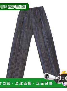 香港直邮Versace 条纹休闲裤 10067141A04925范思哲阔腿裤