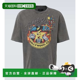 1h可退 香港直邮AMIRI 男士 Mr. Hollywood 棉质针织T恤