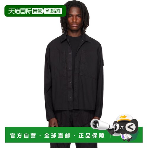 香港直邮Stone Island 石头岛 男士 黑色 1200005 Stretch Cotton