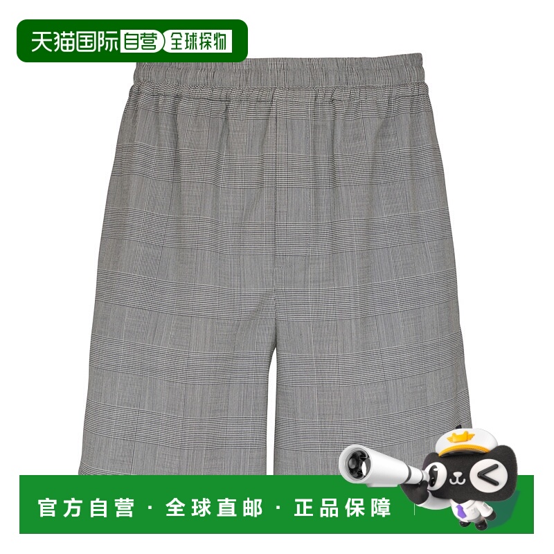 香港直邮Balmain 羊毛威尔士亲王格印花睡裤 GH1PA145WD37