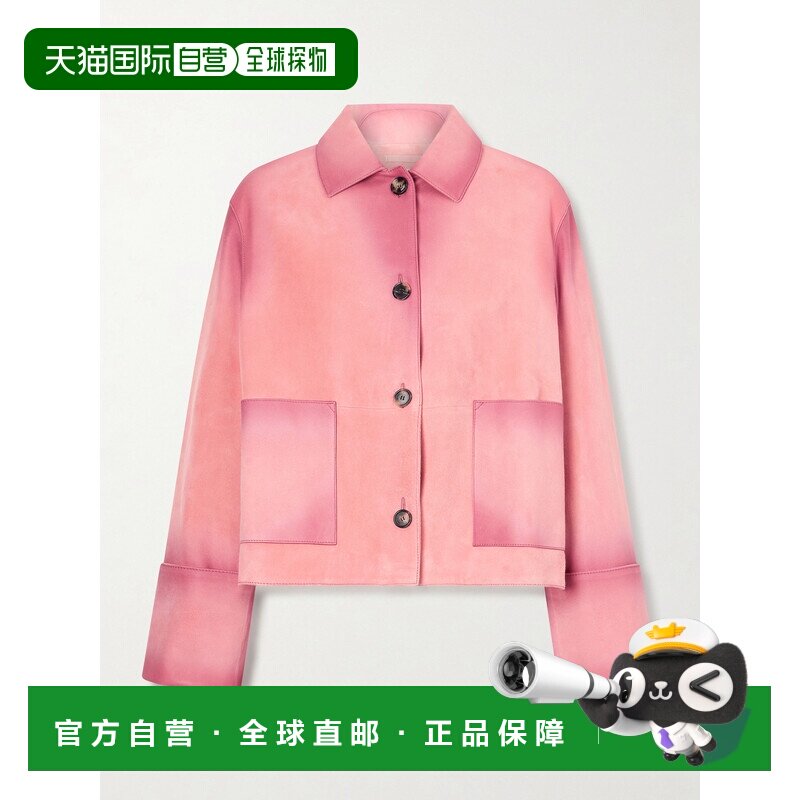 香港直邮LOEWE 罗意威 女士 磨破绒面革夹克 S359Y34LAH