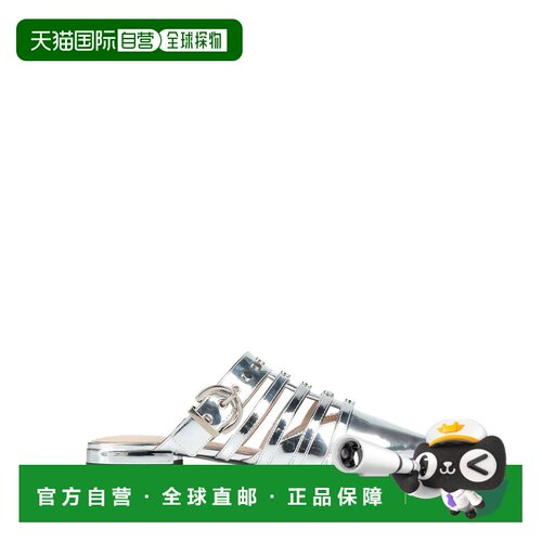 1h可退 香港直邮Pinko 品高 女士 Mules 木屐 metal金属色 舒适时