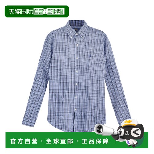 1h可退 香港直邮polo ralph lauren 男士 纽扣长袖衬衫 crov