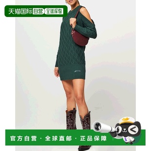 香港直邮Ganni K1921刺绣 圆领连衣裙