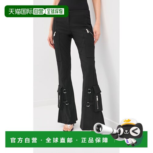 1h可退 美国直邮off-white 女士 羊毛喇叭型长裤 black黑色 舒适