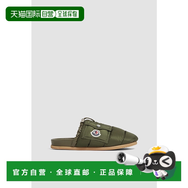 欧洲直邮MONCLER (2025新品) Mon Pocket 绗缝皮革穆勒鞋休闲
