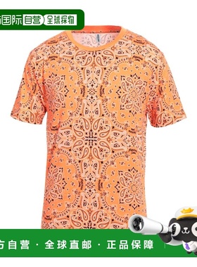 香港直邮Moschino 莫斯奇诺 男士 T恤 orange橙色 舒适时尚