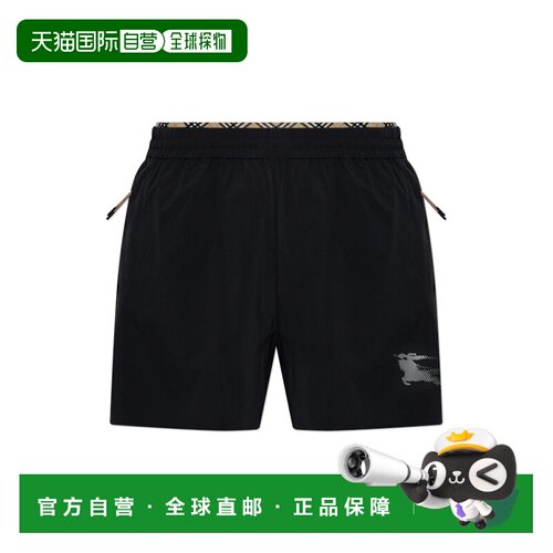 香港直邮BURBERRY 男士短裤 8117080A1189BLACK SS2026 黑色