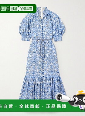 1h可退 香港直邮ZIMMERMANN 女士 Wylie Lantern 灯笼袖连衣裙 17