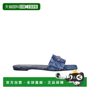 凉鞋 香港直邮Versace WTY030女鞋 79I 牛仔平底鞋