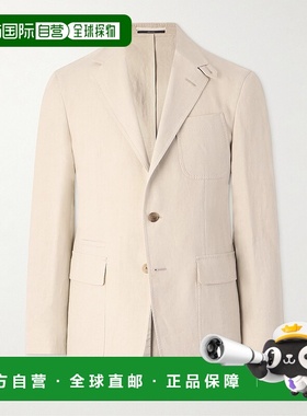 香港直邮Dunhill 登喜路 男士 Cavendish 亚麻西装外套 DU24FBJ90