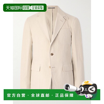 香港直邮Dunhill 登喜路 男士 Cavendish 亚麻西装外套 DU24FBJ90