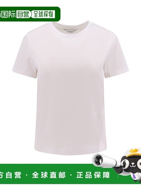 1h可退 香港直邮MaxMara 麦斯玛拉 女士 Nerina 標誌刺繡圓領 T