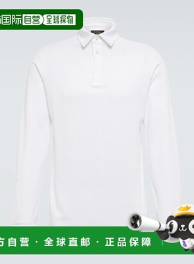 香港直邮Loro Piana 诺悠翩雅 男士 棉质长袖Polo毛衣 001149