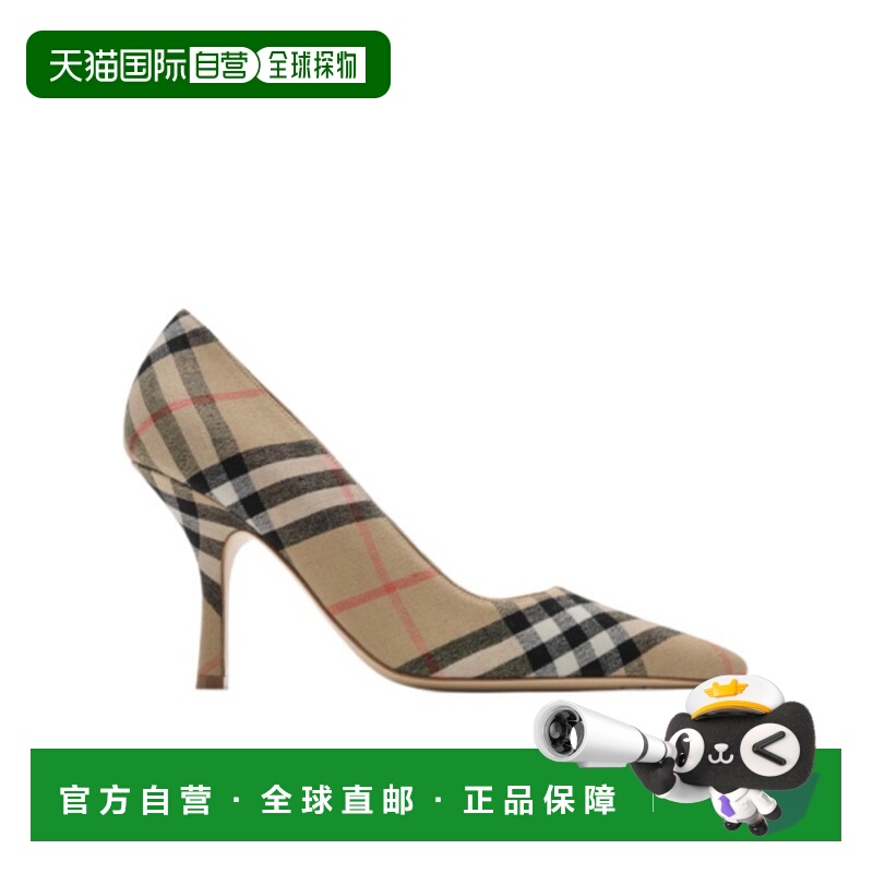 香港直邮Burberry 格纹高跟鞋 81113691