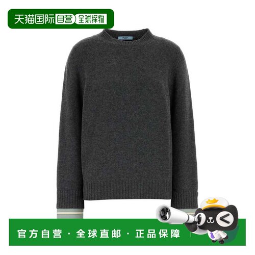 香港直邮PRADA 女士针织衫 P24F3VSOOO6339F0480 AW2026 灰色