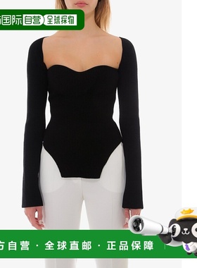 香港直邮Khaite Maddy紧胸罗纹套衫 8310400毛衣针织衫