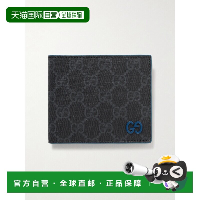 香港直邮Gucci 古驰 男士 蓝色里层GG双折钱包 768243FACQC