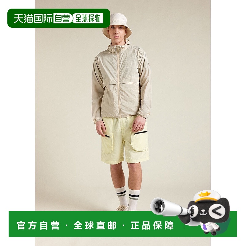 自营欧洲直邮Pyrenex Ridge男女通用灰白色连帽风衣