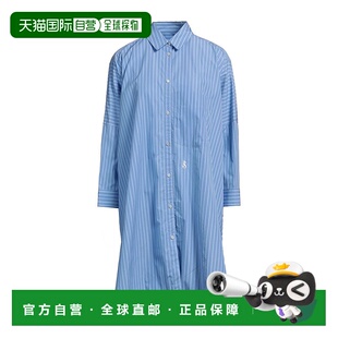 吉尔 Sander 桑达 女士 blue蓝色 1h可退 条纹衬衫 香港直邮Jil