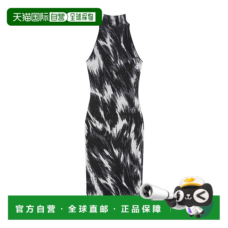 香港直邮Givenchy 动物提花粘胶纤维挂脖连衣裙 BW22MW4ZSP