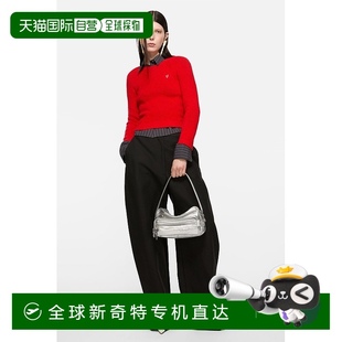 尼龍 歐洲直郵Acne Studios FW25女士紅色棉 氨綸毛衣針織