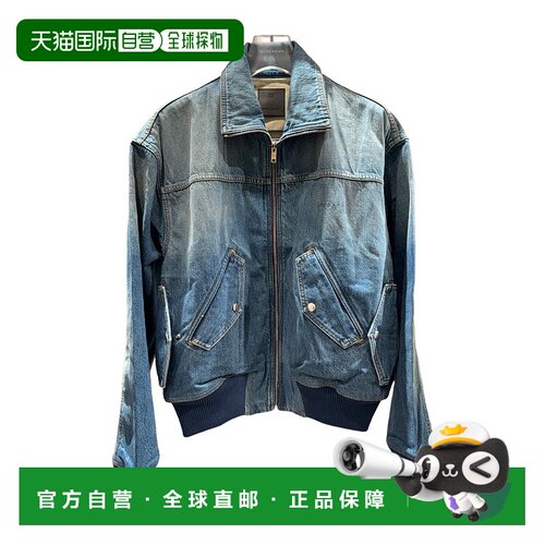 香港直邮Givenchy 拉链长袖牛仔外套 BM01685Y9G纪梵希