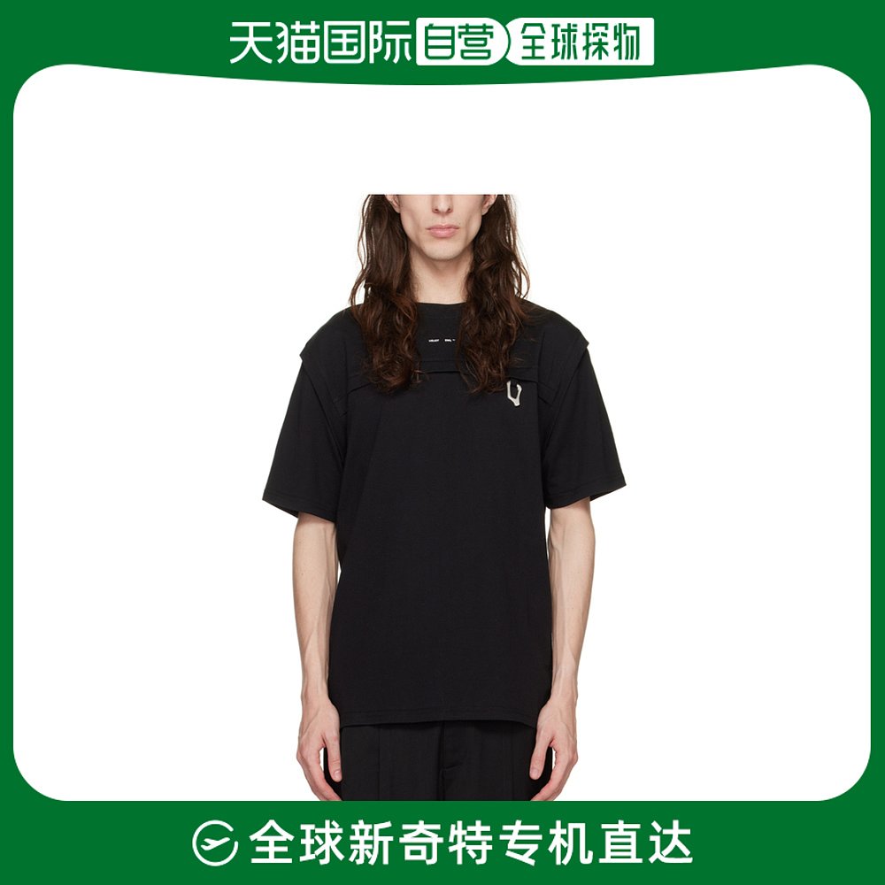 香港直邮Heliot Emil圆领T恤 HEM09057C01BLK01BLACK