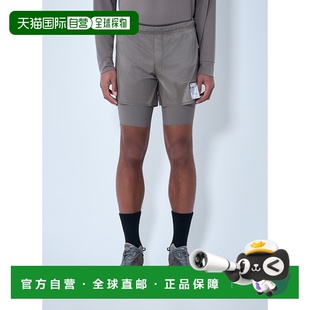 1h可退 香港直邮Satisfy 男士 层叠感比赛短裤 12046FA brown棕色