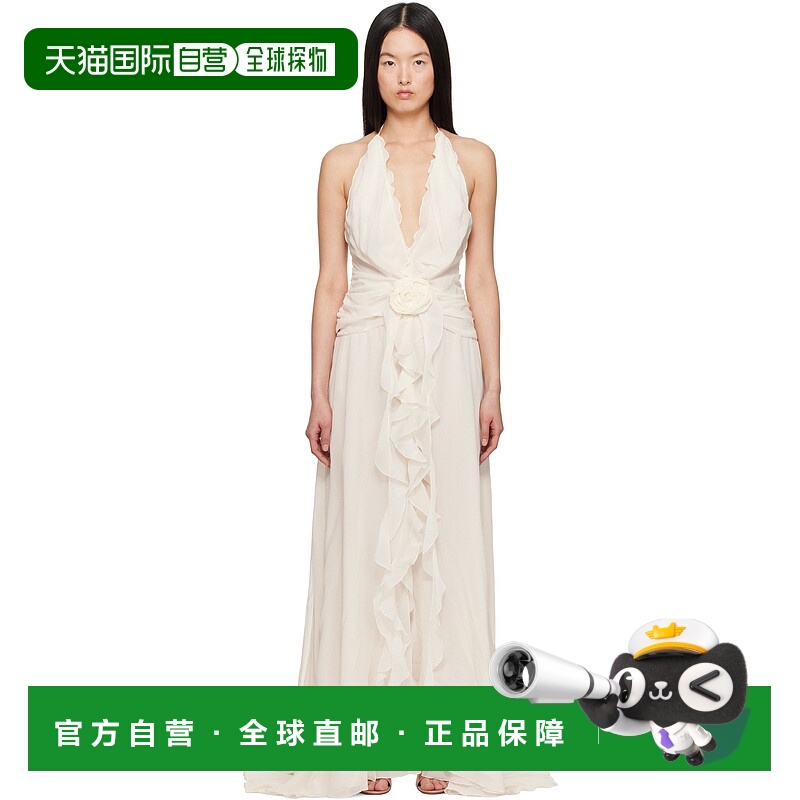 1h可退 香港直邮Blumarine 蓝色情人 女士 灰白色连衣裙 P522A568